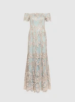 Robe à superposition en dentelle