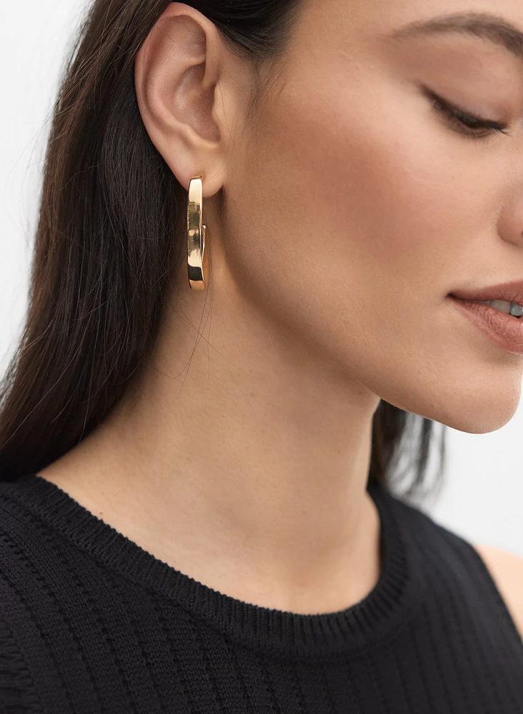 Metal Hoop Earrings
