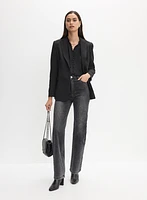 Veste à étoile et jean à jambe large 