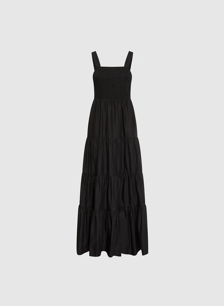 Tiered Cotton Maxi Dress