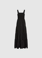 Tiered Cotton Maxi Dress
