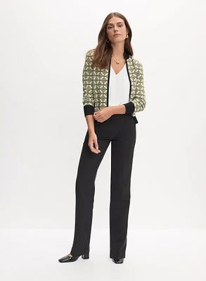 Cardigan à motif géométrique et pantalon Lauren