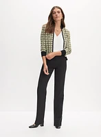 Cardigan à motif géométrique et pantalon Lauren