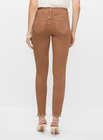 Pearl Detail Slim Leg Pants