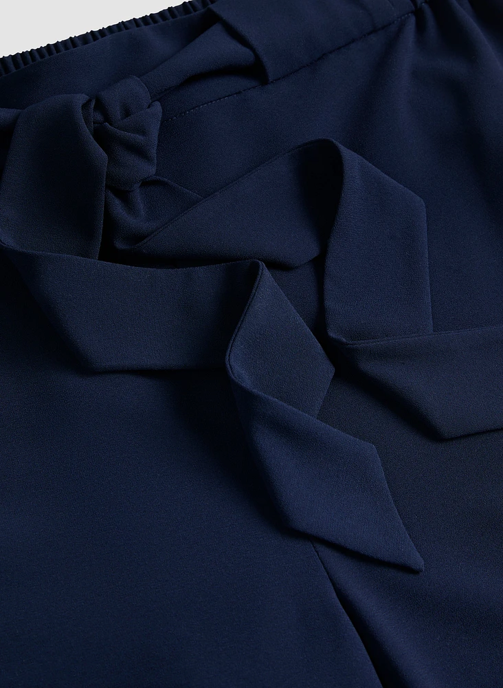 Pantalon ceinturé à enfiler
