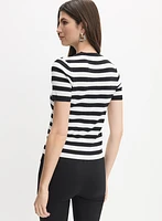 Stripe Knit Pullover
