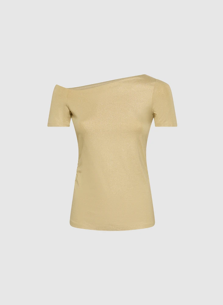 Asymmetrical Neck T-Shirt