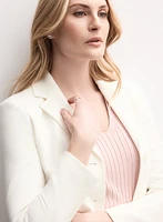 Veste à ourlet arrondi