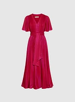 Robe de soirée à effet plissé