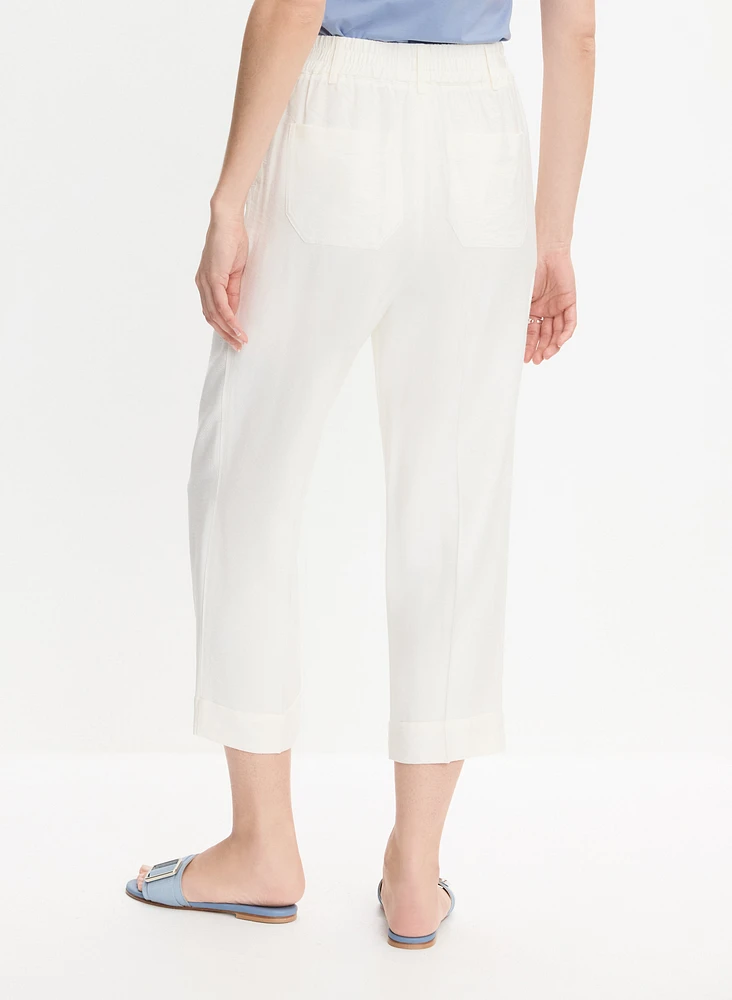 Elastic Waist Capris