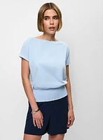 T-shirt Essentiels à ourlet fronc