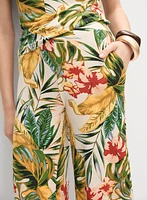 Pantalon tropical à jambe large