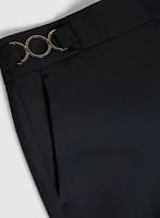 Lauren Ring Insert Straight-Leg Pants