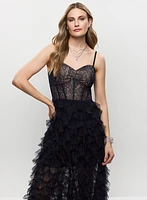 BA Nites - Tiered Corset Gown
