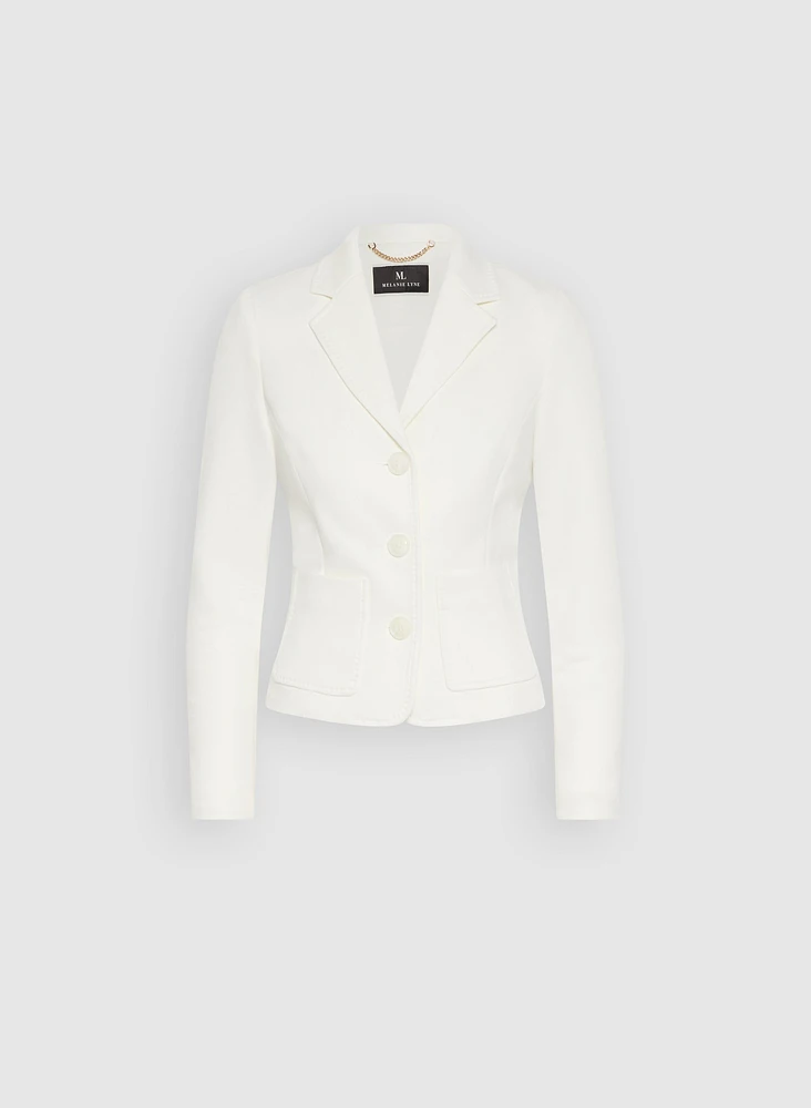 Veste à ourlet arrondi