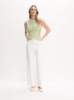 Draped Sleeveless Top
