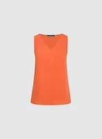 Sleeveless Crepe Blouse