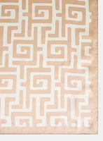 Geometric Print Square Scarf