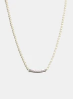 Collier à perles et cristaux