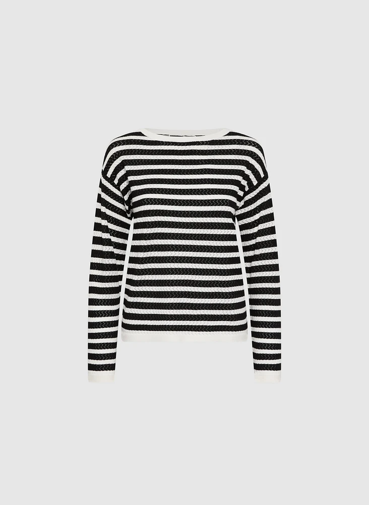 Stripe Knit Pullover
