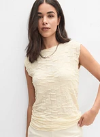 Textured Jacquard Knit Top