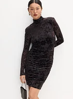 Floral Velvet Burnout Dress