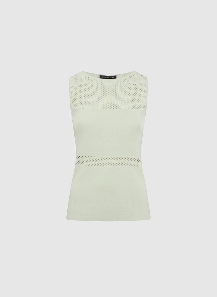 Open Knit Tank Top