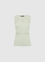 Open Knit Tank Top