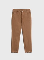 Pearl Detail Slim Leg Pants