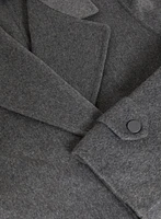 Belted Wool-Blend Coat