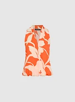 Blouse cache-coeur sans manches