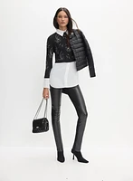 Kayla Vegan Leather Straight Leg Pants