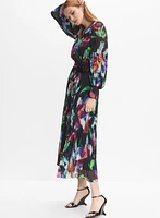 Robe cache-coeur en chiffon