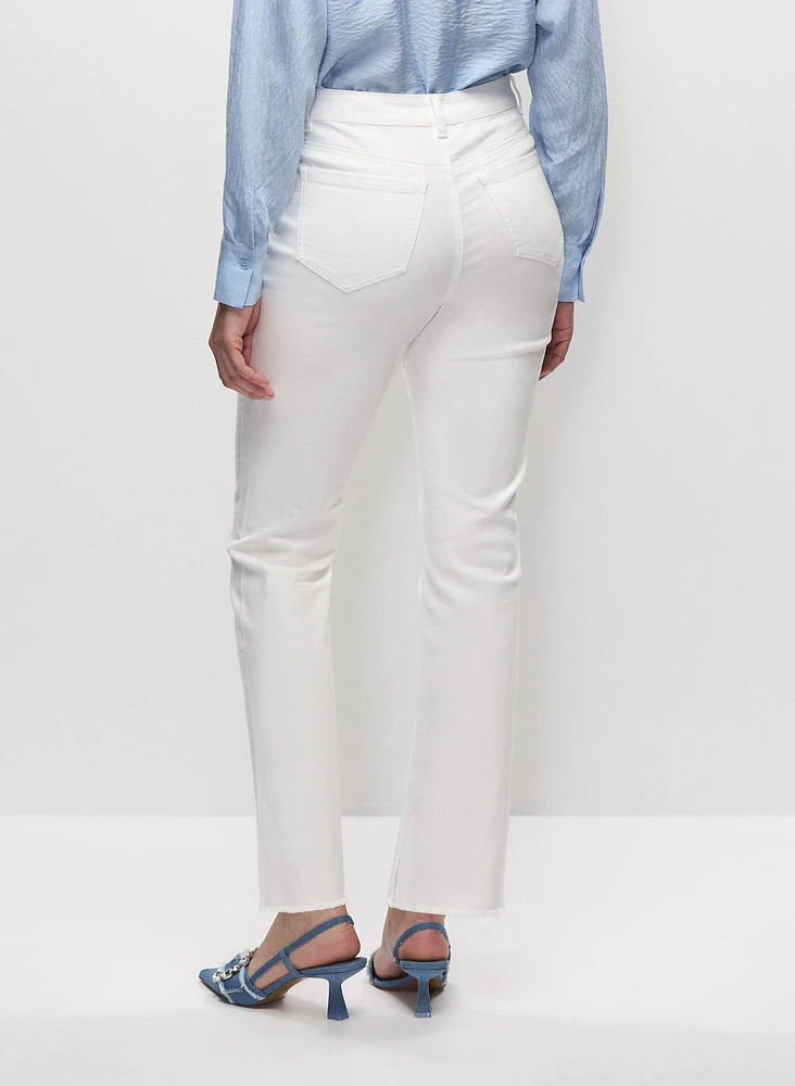 High-Rise Straight Leg Jeans