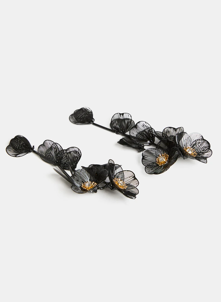 Floral Mesh Earrings