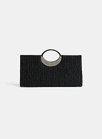 Textured Satin Clutch