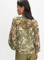 Leaf Print Top
