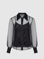 Sheer Organza Blouse