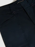 Stretch-Cotton Cargo Capris