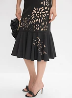 Robe cocktail à imprimé floral