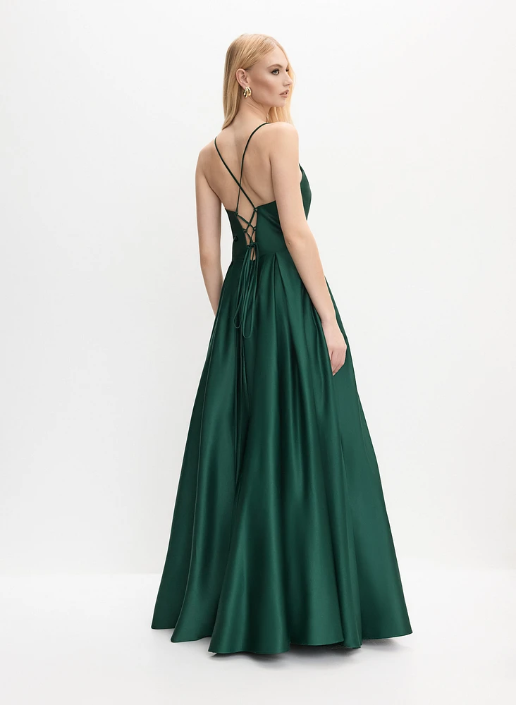 Robe de soirée en satin