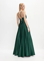 Robe de soirée en satin
