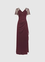 Robe ajustée en chiffon