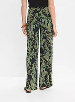 Pantalon paisley à jambe large
