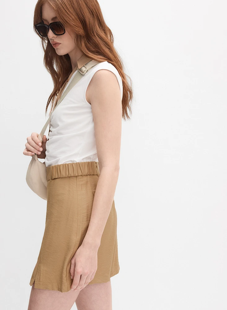 Jupe-short à ceinture