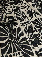 Robe maxi à motif floral géométrique
