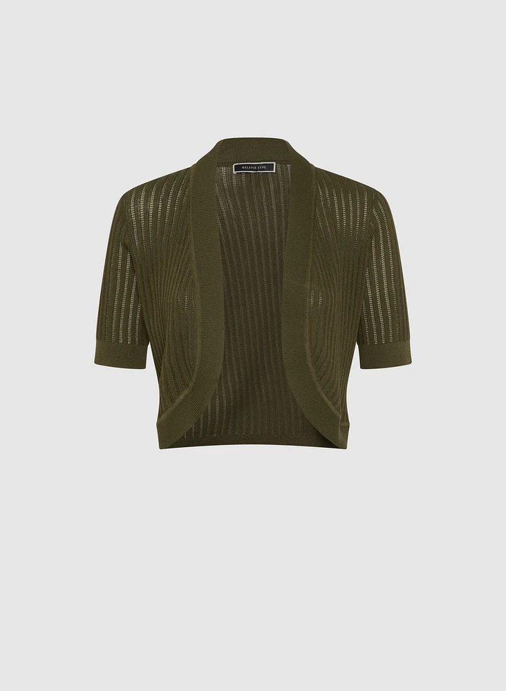 Pointelle Knit Bolero