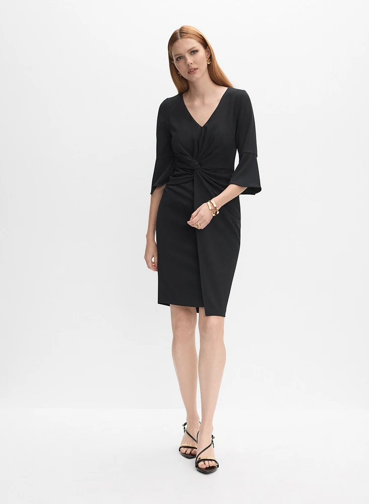 Robe en jersey à manches cloche