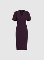 Fitted V-Neck Dress