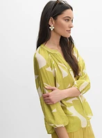 Blouse à motif abstrait